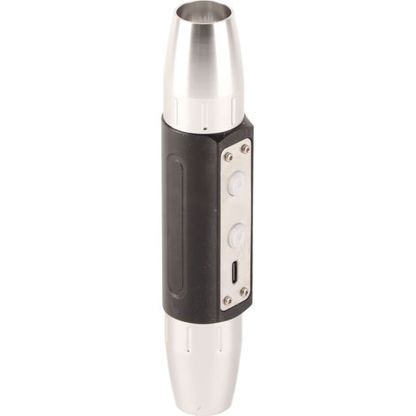 Lampe torche professionnelle DX6 pour l'inspection du jade et des pierres, rechargeable par USB, à double tête, lampe de détection fluorescente à 6 sources lumineuses, en acier inoxydable avec batteri (1/5)