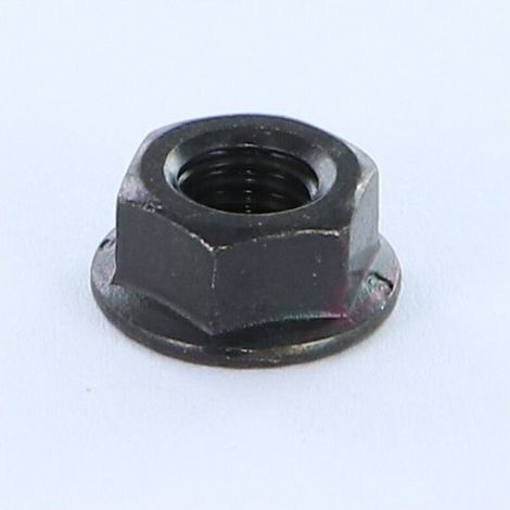 Ecrou à embase Cranté M7 Pas de 100 Acier zingué noir-1 pièce - Ecrou à embase Cranté M7 Pas de 100 Acier zingué noir-1 pièce (1/2)