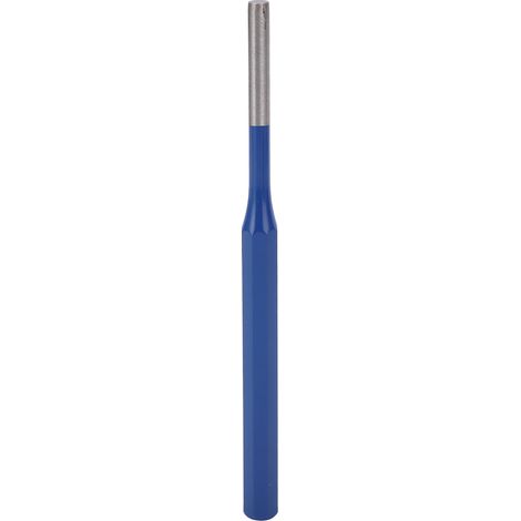Lot de 6 poinçons en acier long plat centre 6mm pour clous, chasse-clou robuste parallèle en acier lourd.
