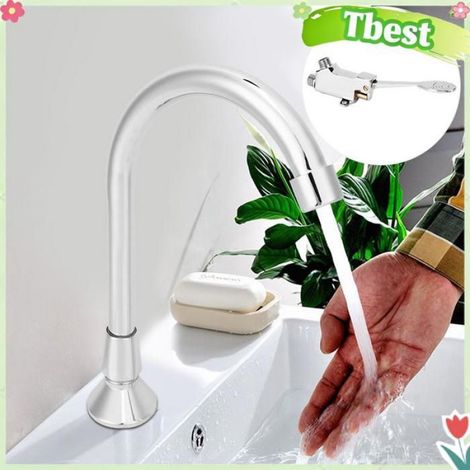 Robinet À Pédale - Cuivre Et ABS - Galvanoplastie Multicouche - Pour Salle De Bains Cuisine Hôpital École - 1 Pièce (1/4)