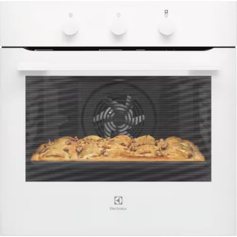 Electrolux KOHHH04W Forno Multifunzione. Dimensione del forno: Media, Tipo di forno: Forno elettrico, Capacità interna forno totale: 68 L. Posizionamento dell'apparecchio: Da incasso, Colore del pr... (1/5)
