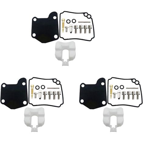 Kit de réparation de carburateur pour moteur hors-bord Yamaha 2 temps 9,9 CV et 15 CV (3 pièces, référence 63V-W0093-00) (1/5)