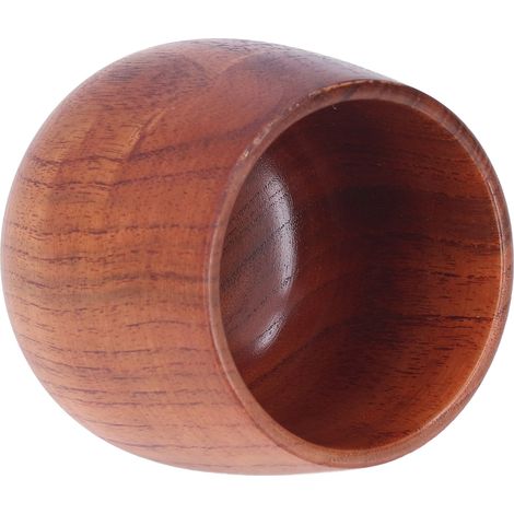 Tasse en bois massif naturel, grande tasse à thé café vin, design classique simple, idéale cuisine bar (1/5)