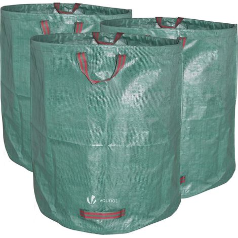 Sacs de Jardin XXL 272L Lot de 3 Sacs Pratiques pour Compost, Feuilles et Déchets de Jardin (1/4)