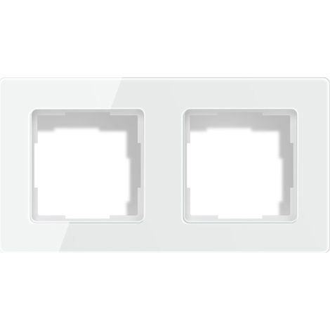 Marco para interruptor de luz Avatto TS20 de 2 enchufes (blanco) (1/3)