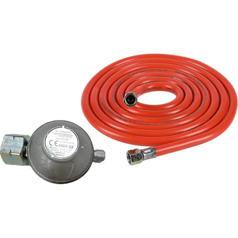 ROTHENBERGER Industrial Set Détendeur gaz 300 mbar avec tuyau basse pression de 0,8 m 2 kg/h Raccord de sortie 3/4" - 1500005431