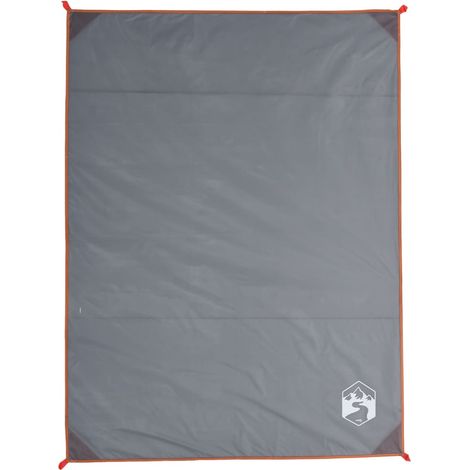 Couverture de pique-nique avec piquets gris et orange 205x155cm
