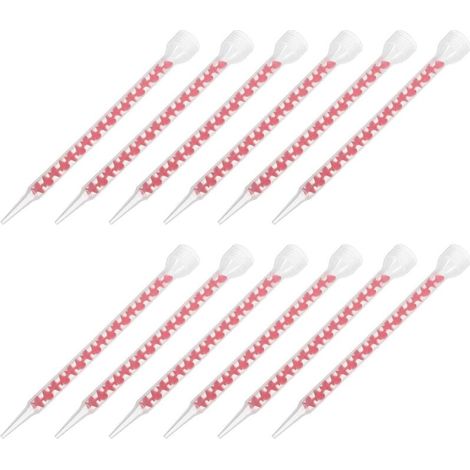 12 Spiral-Mischdüsen für Fugenmasse, Finish-Düse für Dichtstoff, Homogenisierungs-Mischwerkzeug für Epoxidharz zum Verfugen von Fliesen in Küchen und Badezimmern, Set