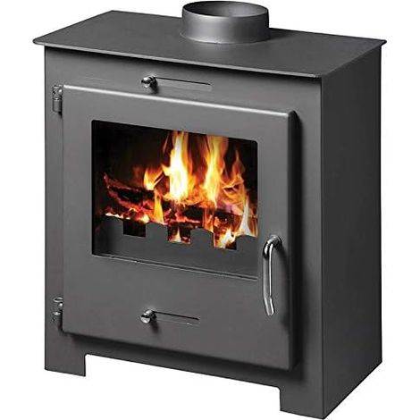 Stufa a legna 8,3 kw Potenza termica Stufa a combustibile solido Eco Design BlmSchV-2, CLASSE ENERGETICA - A, Modello "BORA LUX" (1/5)