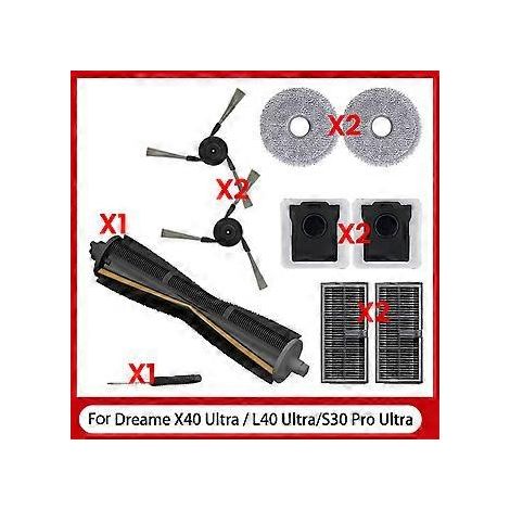 10-teiliges Ersatzteilset für X40 Ultra / L40 Ultra / S30 Pro Ultra Staubsauger: Hauptbürste, Seitenbürste, Filter, Wischmopp, Verschluss (1/5)