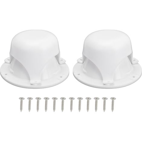 Ortviai Capots de ventilation pour toit de camping-car – 2 pièces en plastique ABS résistant aux UV, étanche et léger