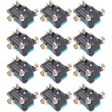 Micro-Interrupteur BERM, Mini Interrupteur à Poulie Anti-poussière à Réinitialisation Automatique, pour Appareils Ménagers en Plastique 250V, 50 Pièces (1/5)