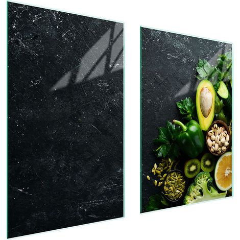 PIASTRA PROTETTIVA IN VETRO PER CUCINA 65x52 AVOCADO (1/5)