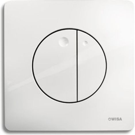 Plaque de commande WISA modèle QUADRO GAIA double volume, ABS chrome brillant. (1/5)