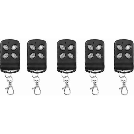 Duplicateur 433Mhz Télécommande Porte de Garage Sans Fil, Lot de 5 Pièces (1/5)