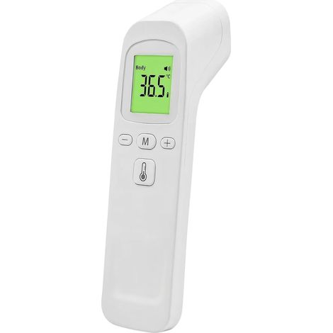 Thermomètre Frontal Sans Contact, Thermometre Bebe, Thermomètre Médical Numérique Infrarouge pour Adultes Mesure précise, écran LCD, Rappel de Mémoire, Comprend des instructions en anglais (1/5)