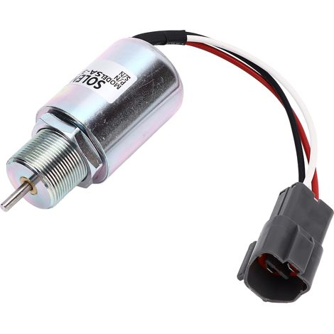 Électrovanne de coupure de carburant 12 V SA372512, compatible avec Mitsubishi S3L, S4L, L2E, L3E, L3P K4ND61KG (1/5)
