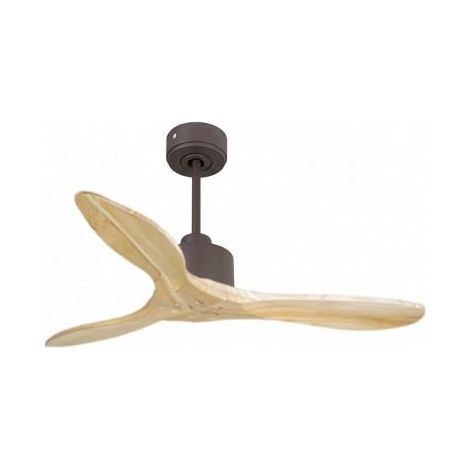 Modulo Slim de Klassfan - Ventilateur de plafond et destratificateur moteur DC chocolat et bois clair 10 à 20 m² (1/5)