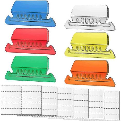 60 jeux de dossiers suspendus et leurs intercalaires, des étiquettes colorées pour dossiers et des registres de classement pour l'identification des fichiers (1/5)