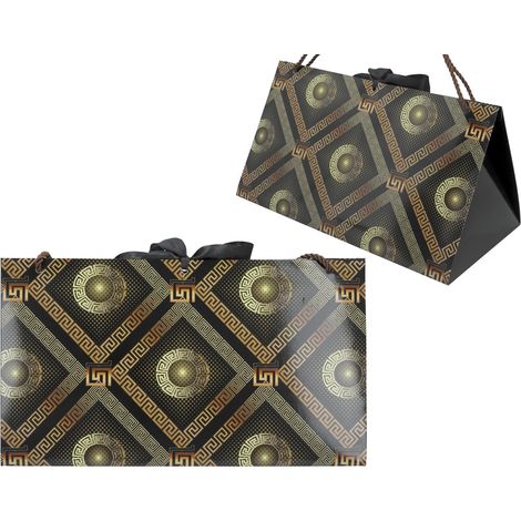 Set di 6 sacchetti regalo Carmani, con motivi geometrici, confezione DAR. (1/5)