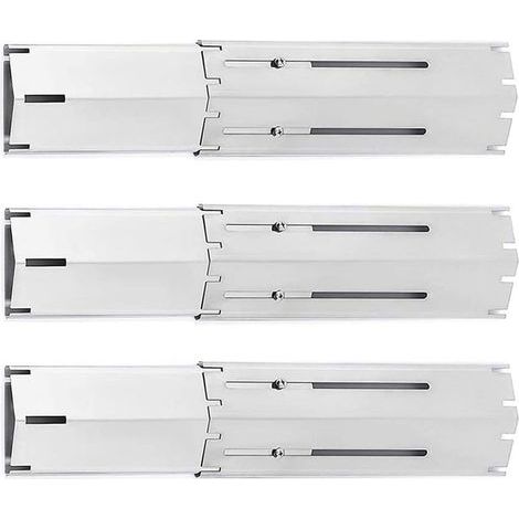 7635 Universal Cache brûleur barbecue gaz 29,8 à 53,3 cm pièces de rechange pour Blooma, Landmann, Taino, Outback, Campingaz, Charbroil, Barbecook et autres modèles de grils, plaque de diffuseur