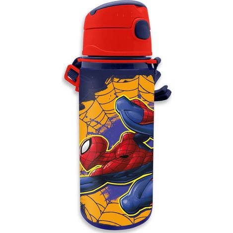 Gourde Spiderman en aluminium 600 ml pour enfants, design résistant