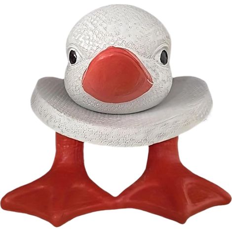 Porte-rouleau de papier toilette amusant canard en résine , design moderne et élégant , joli organis