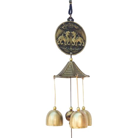 Carillon à Vent Vintage en Alliage Rétro - Décoration Maison et Boutique - Artisanat Fin et Détaillé (1/5)