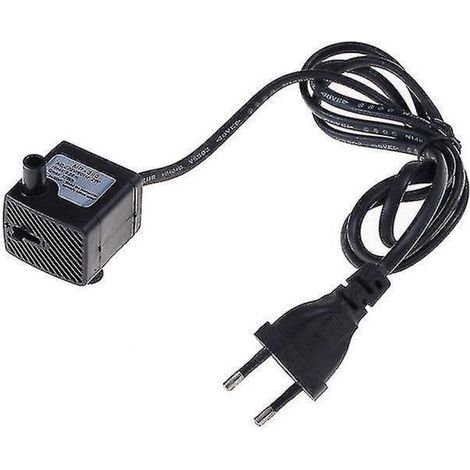 Pompe à eau submersible avec prise européenne pour aquarium, fontaine, bassin à poissons, réservoir d'eau, 220 V CA Hfmqv (1/5)