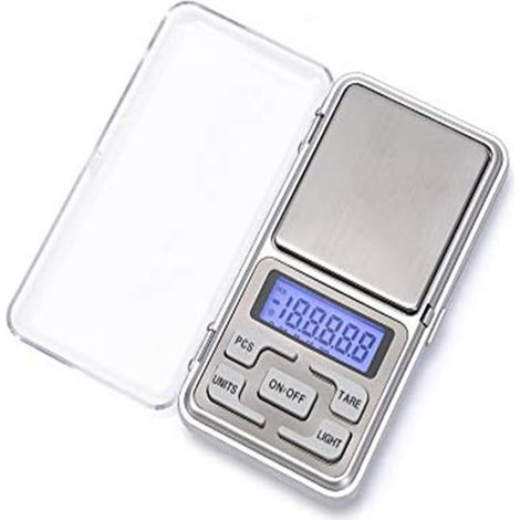 Bilancia di precisione professionale, bilancia per lettere, formato tascabile, precisione 500 g-0,1 g