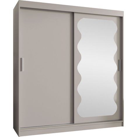 Armario Hartford 578, Cachemira, 200x180x62cm, Puertas de armario: Correderas, Número de estantes: 5