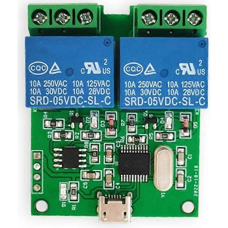 Module relais USB bidirectionnel de type LCUS-2, commutateur de commande intelligent USB, port série pour ordinateur, relais de commande USB