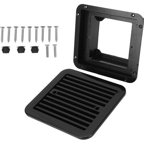 Seitliches Lüftungsgitter für Wohnmobile – 205 x 185 mm, aus UV- und korrosionsbeständigem ABS (1/5)
