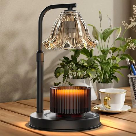 Lampe à bougies avec fonction minuterie – idéale pour les bougies parfumées en pot, la décoration de chambre ou les cadeaux de pendaison de crémaillère. (1/5)