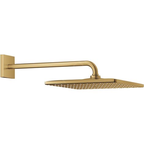 Rainshower Mono 310 Cube Ensemble douche de tête 1 jet et bras 422mm, Cool Sunrise brossé (26564GN0) (1/5)