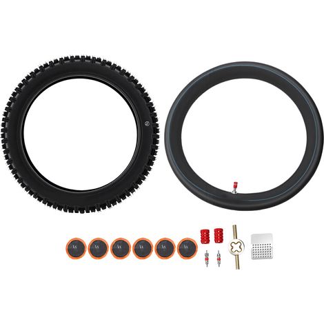Ensemble de pneus et chambre à air pour vélo tout-terrain, 60/100-14 2.50-14, avec Kit de réparation de crevaison, remplacement pour fosse de 70ml, 90ml, 140ml (1/5)