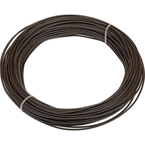 Spanndraht 3mm x 25m Gartendraht für Maschendrahtzaun in braun (1/4)