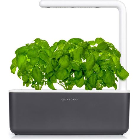 Click-and-grow Smart Garden 3 gris oscuro diseño elegante