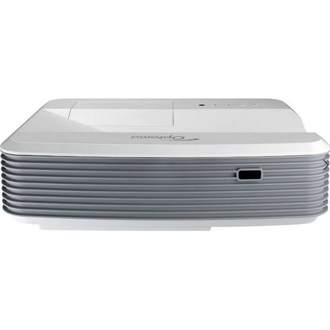 Optoma W319USTIRE vidéo-projecteur Projecteur à focale ultra courte 3500 ANSI lumens DLP WXGA (1280x800) Compatibilité 3D Gris, Blanc (1/5)