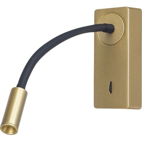 Mine Leseleuchte in Goldfarbe mit warmweißem Licht 3000K (1/2)