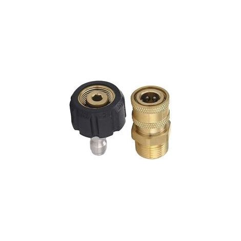 Hochdruckreiniger-Adapter-Set M22 auf 1/4 Zoll Schnellverbindungssatz, M22 14 mm auf 1/4 Zoll Schnellverbindungssatz (1/5)