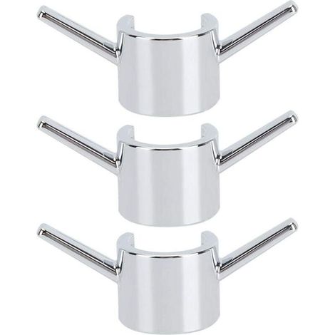 3 Pcs Crochet Suspendu Galvanoplastie Salle De Bains Douche Tringle Crochets Cuisine Robinet D'eau Crochet Accessoires