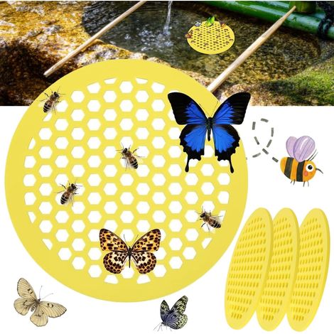 Comederos para abejas de exterior (4 piezas), bebederos para abejas, vasos para abejas de jardín, para alimentar, bañar y decorar jardines al aire libre. (1/5)