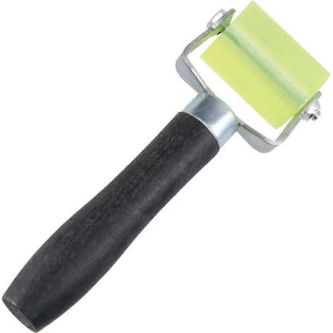 Outil ergonomique pour enduire les murs, presse à peinture et à insonoriser, long manche antidérapant, vert et noir, silicone et fer, 17,5 x 5 cm (1/5)