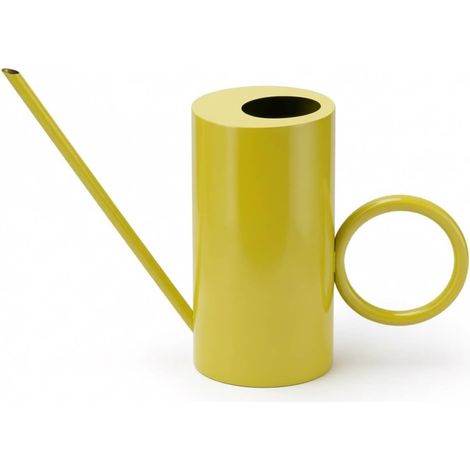 Arrosoir en Métal de 1500 ML avec Bec Long, Poignée Ronde 1,5 L/52 oz en Acier Inoxydable, Petit Design pour Plantes d’Intérieur, Balcon, Jardin, Jaune (1/5)