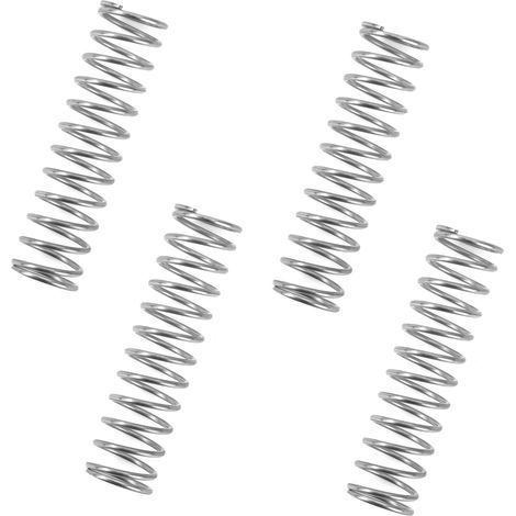 Stück – Druckfeder – Edelstahl – Hohe Festigkeit und Elastizität – Für Mechaniker und Heimwerker – Silber – 1,4 x 16 x 60 cm (1/5)