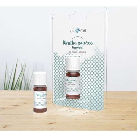 Huile essentielle de MENTHE POIVRÉE air&me, Huiles fabriquées en France, dans un laboratoire éco-certifié. (1/2)