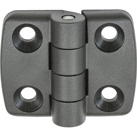 Vormann Polyamid-Scharniere schwarz 30 x 39 mm Scharniere (1/2)