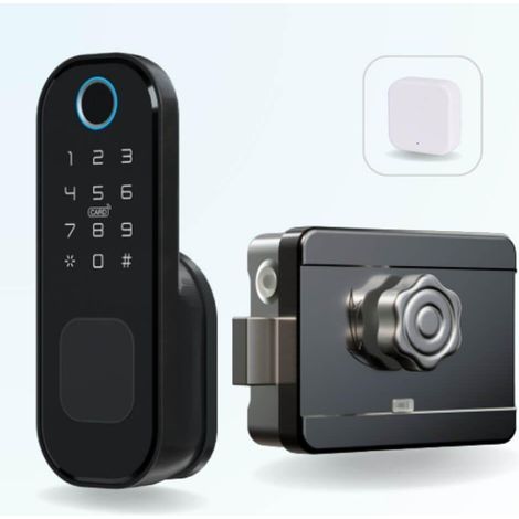 Pack verrou connecté LOCKY-3 à code, badge et bluetooth + Passerelle WIFI