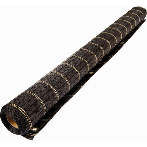 Brise vue chocolat 300g/m² – Polyéthylène haute densité – Dimensions 1 x 3 m – Protection optimale pour espaces extérieurs – Windhager